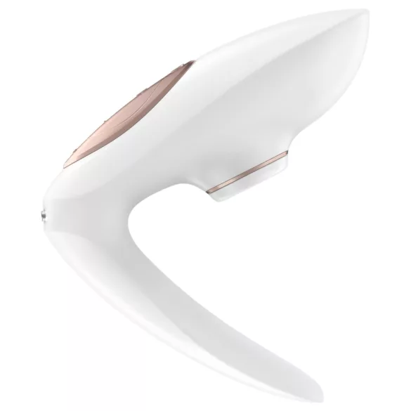 Satisfyer Pro 4 Couples - Rechargeable Airwave Partner Vibrator (White)