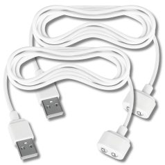 Satisfyer - Magnetic USB Charging Cable - 2 Pack (White)