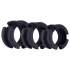 LOCK A WILLY - Silicone Chastity Cage with Lock (Black)