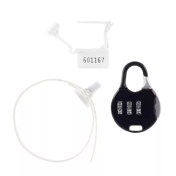 LOCK A WILLY - Silicone Chastity Cage with Lock (Black)