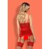 Obsessive Lovica - Lace Garter Top & Thong Set (Red)