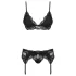 Obsessive 810-SEG-1 - Lace Lingerie Set (Black)
