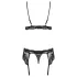 Obsessive 810-SEG-1 - Lace Lingerie Set (Black)