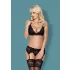 Obsessive 810-SEG-1 - Lace Lingerie Set (Black) - L/XL