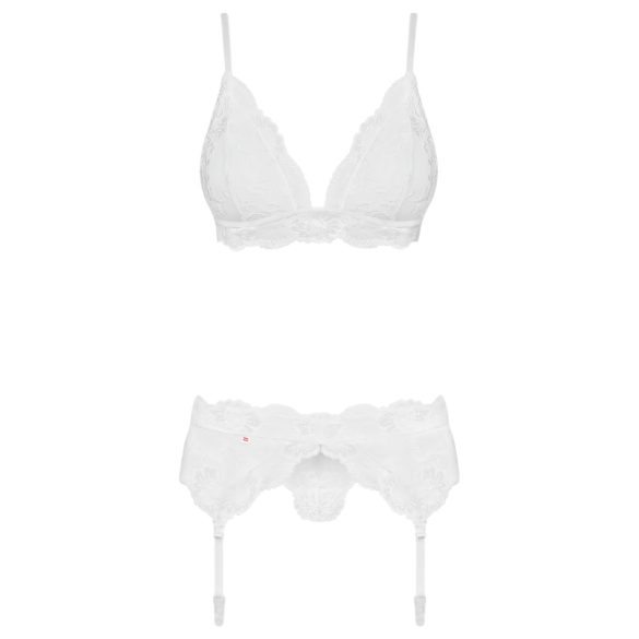 Obsessive 810-SEG-2 - Lace Lingerie Set (White)
