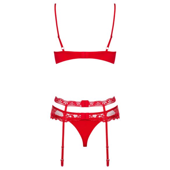 Obsessive Heartina - Red Lingerie Set