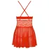 Obsessive 838-BAB-3 - Spicy Lace Babydoll & Thong Set (Red)
