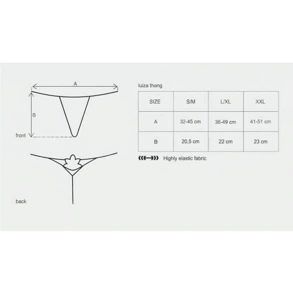 Obsessive Luiza - Tulip Thong (White) - L/XL