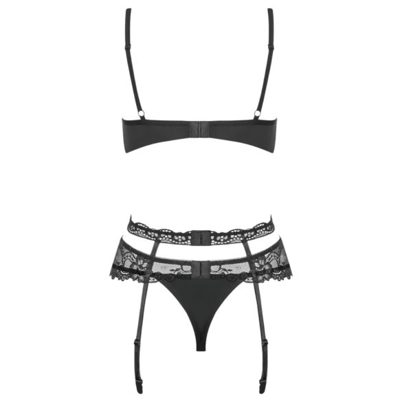 Obsessive Heartina - Black Lingerie Set