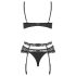 Obsessive Heartina - Black Lingerie Set