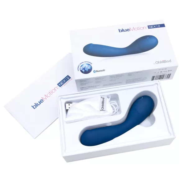 OhMiBod Bluemotion Nex 2 - App-controlled G-spot vibrator (blue)