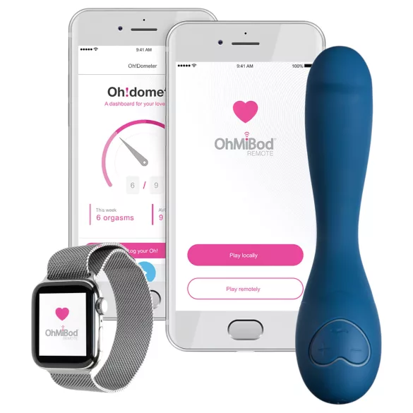 OhMiBod Bluemotion Nex 2 - App-controlled G-spot vibrator (blue)