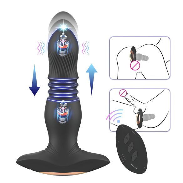 Aixiasia Roy - Wireless Rechargeable Anal Vibrator (Black)