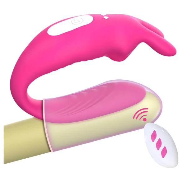 Aixiasia Hera - Wireless Rechargeable Couple's Vibrator (Pink)
