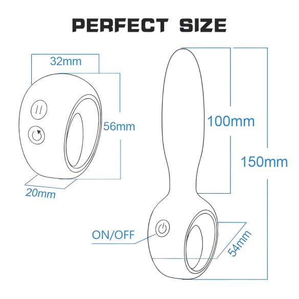 Aixiasia Dylon Remote - Black Rechargeable Wireless Anal Vibrator