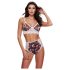 Baci - Floral Lace Bra Set with High Waist