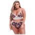 Baci Plus Size - Floral Lace Bra Set