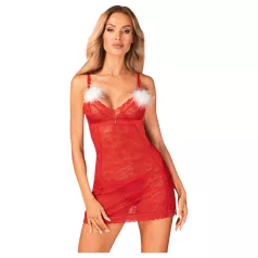 Obsessive Claussica - Red Babydoll & Thong Set