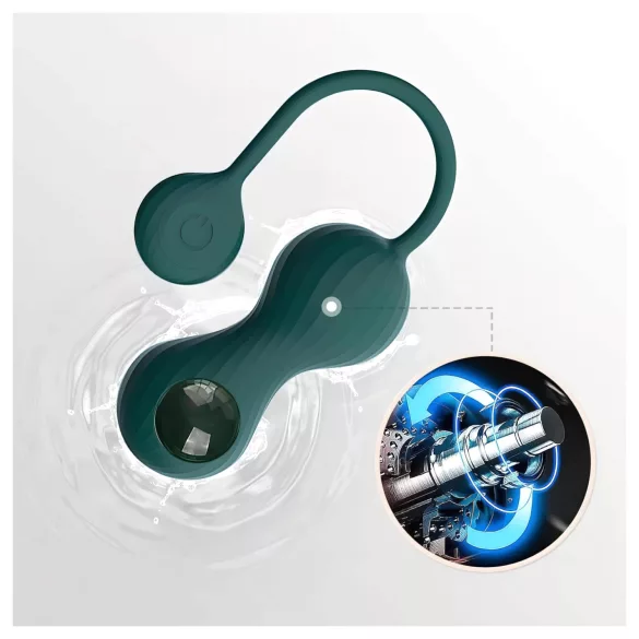 Magic Motion Crystal Duo - App-controlled vibrating Kegel balls (green)