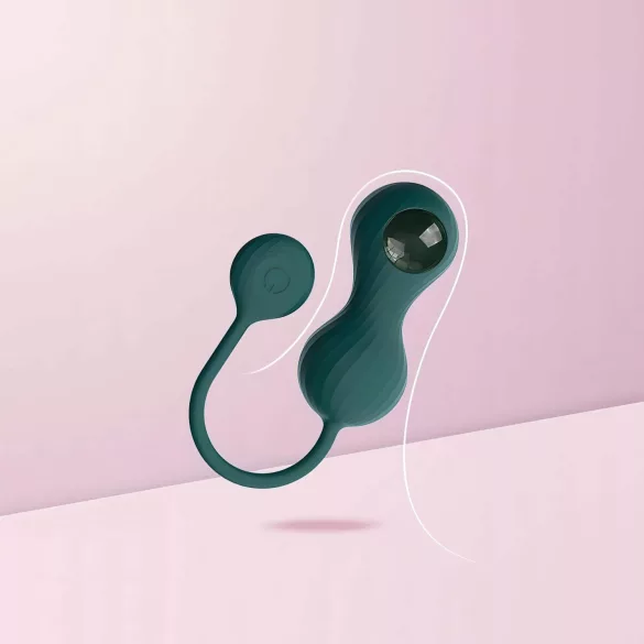 Magic Motion Crystal Duo - App-controlled vibrating Kegel balls (green)