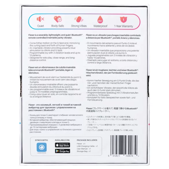 LOVENSE Flexer Panty - Rechargeable 2-in-1 Vibrator (Pink)