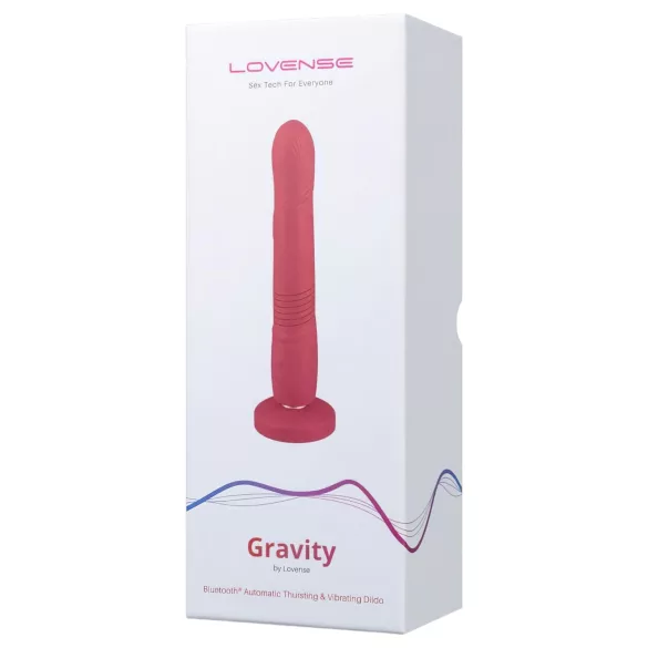 LOVENSE Gravity - rechargeable thrusting vibrator (red)