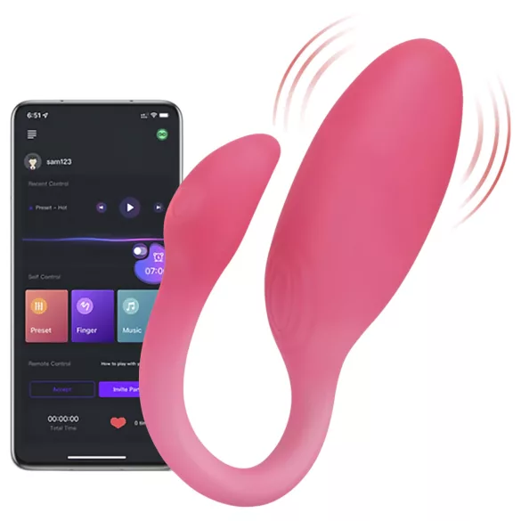 Magic Motion Flamingo Max - App-controlled vibrating egg (pink)