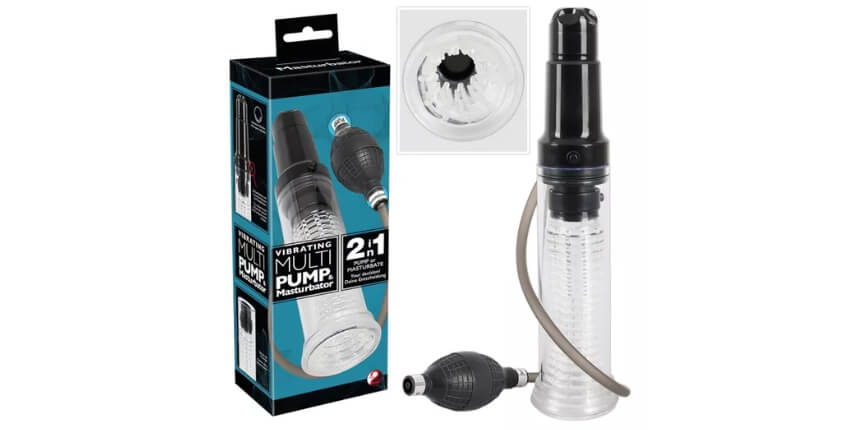 You2Toys - 2in1 Penis Pump & Masturbator in one (transparent)