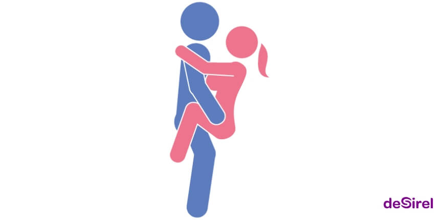 The Monkey challenging standing sex position for couples | Desirel.co.uk Sex Shop