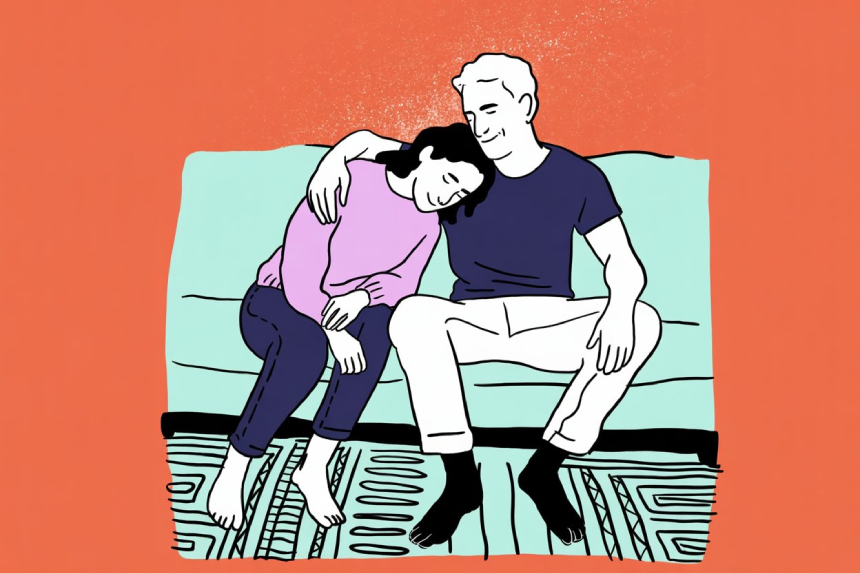 A couple is coozing up on the sofa. | Sex Shop United Kingdom Desirel.co.uk