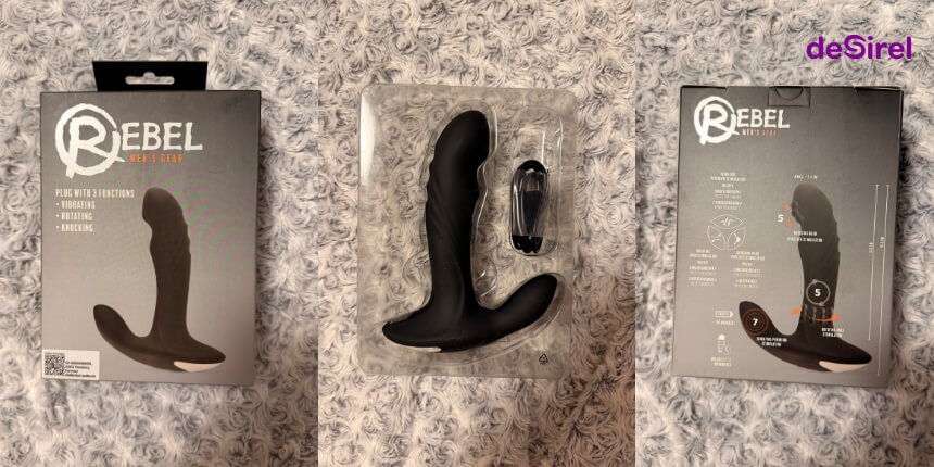 Rebel Rotating Beaded Prostate Massager Vibrator review | Desirel.co.uk Sex Shop