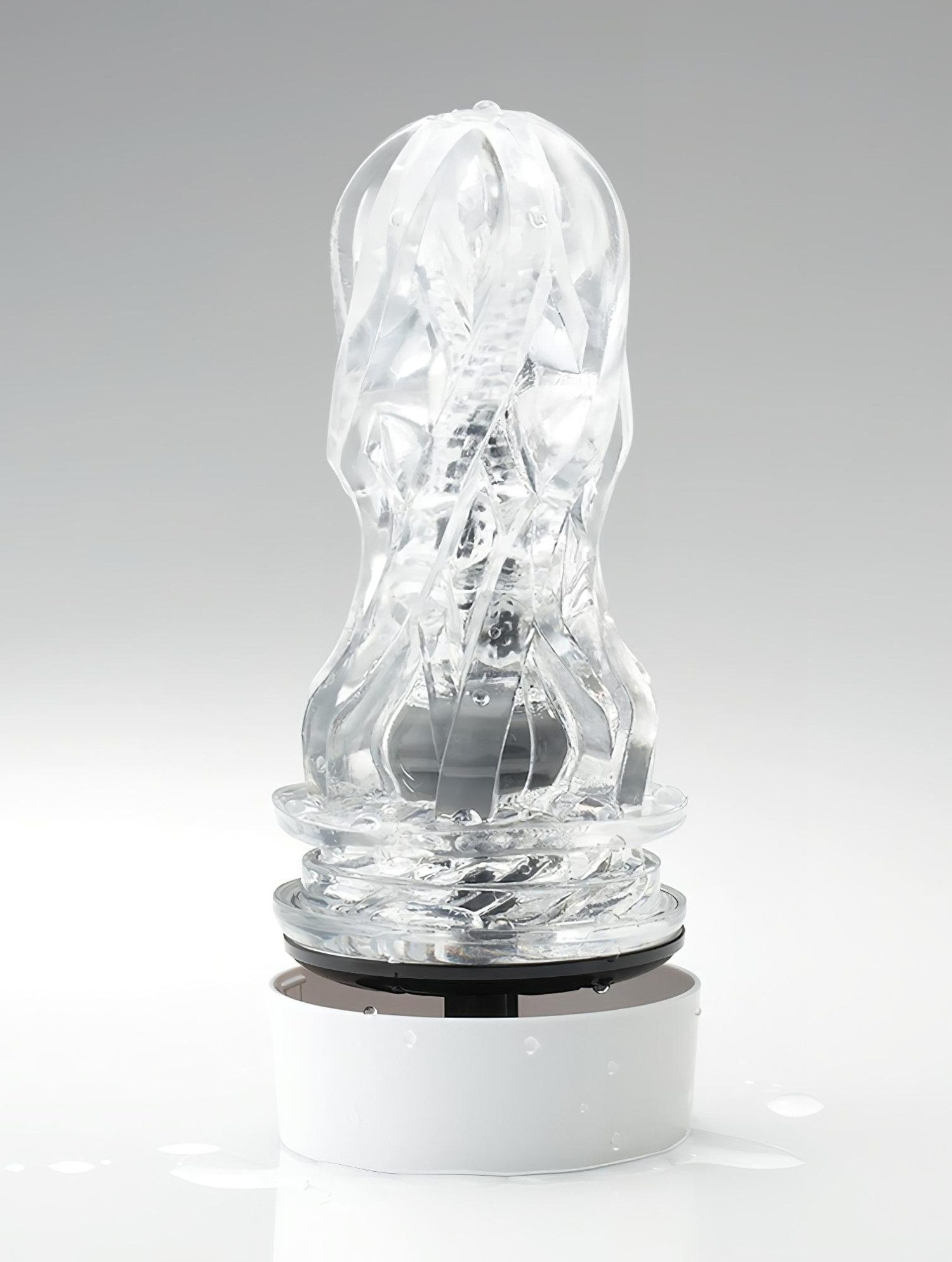 TENGA Aero - Super Suction Masturbator (White-Silver)