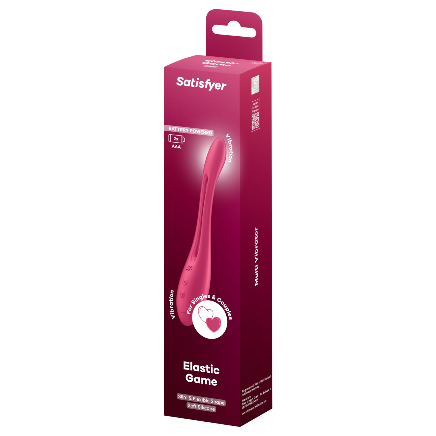 Satisfyer Elastic Game - flexible couple's vibrator (pink)