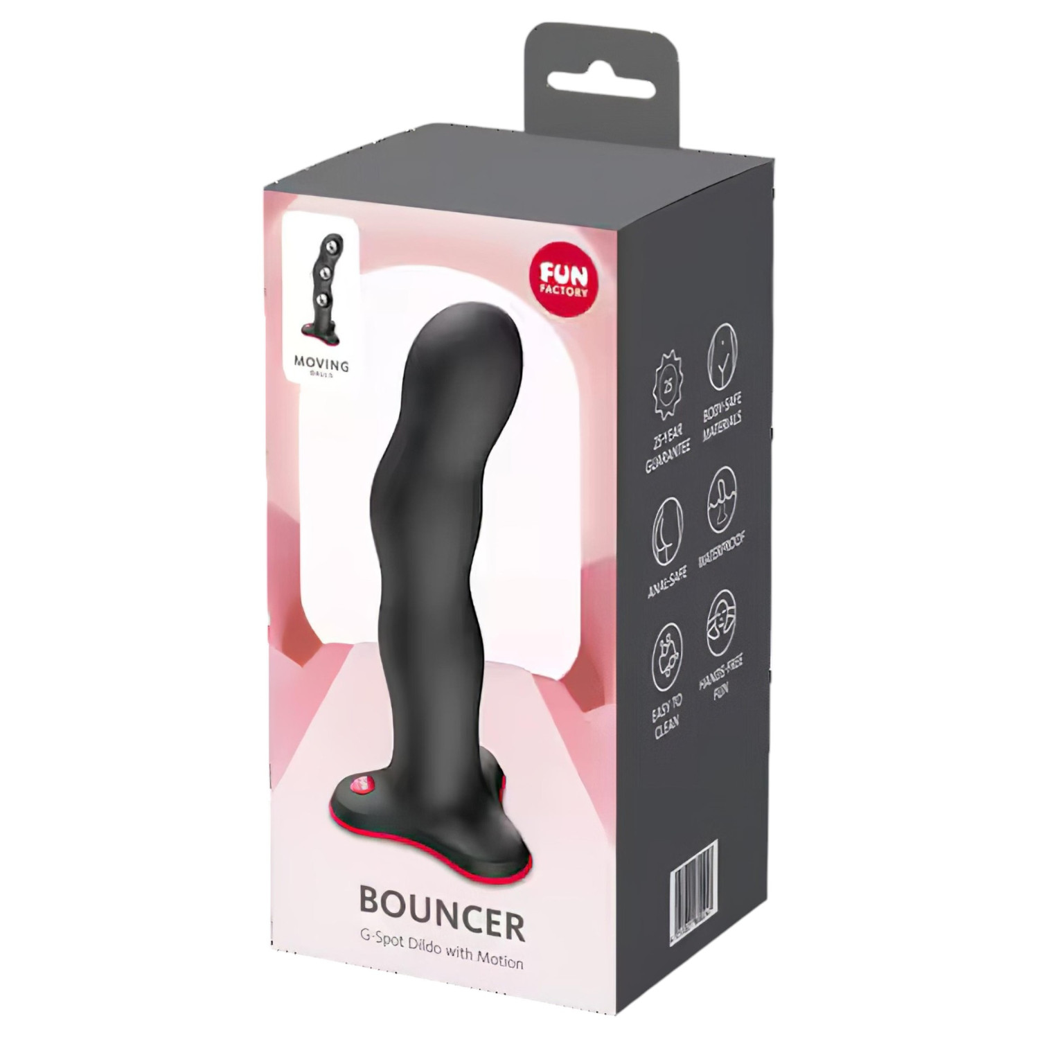 Fun Factory Bouncer - weighted G-spot dildo (black)