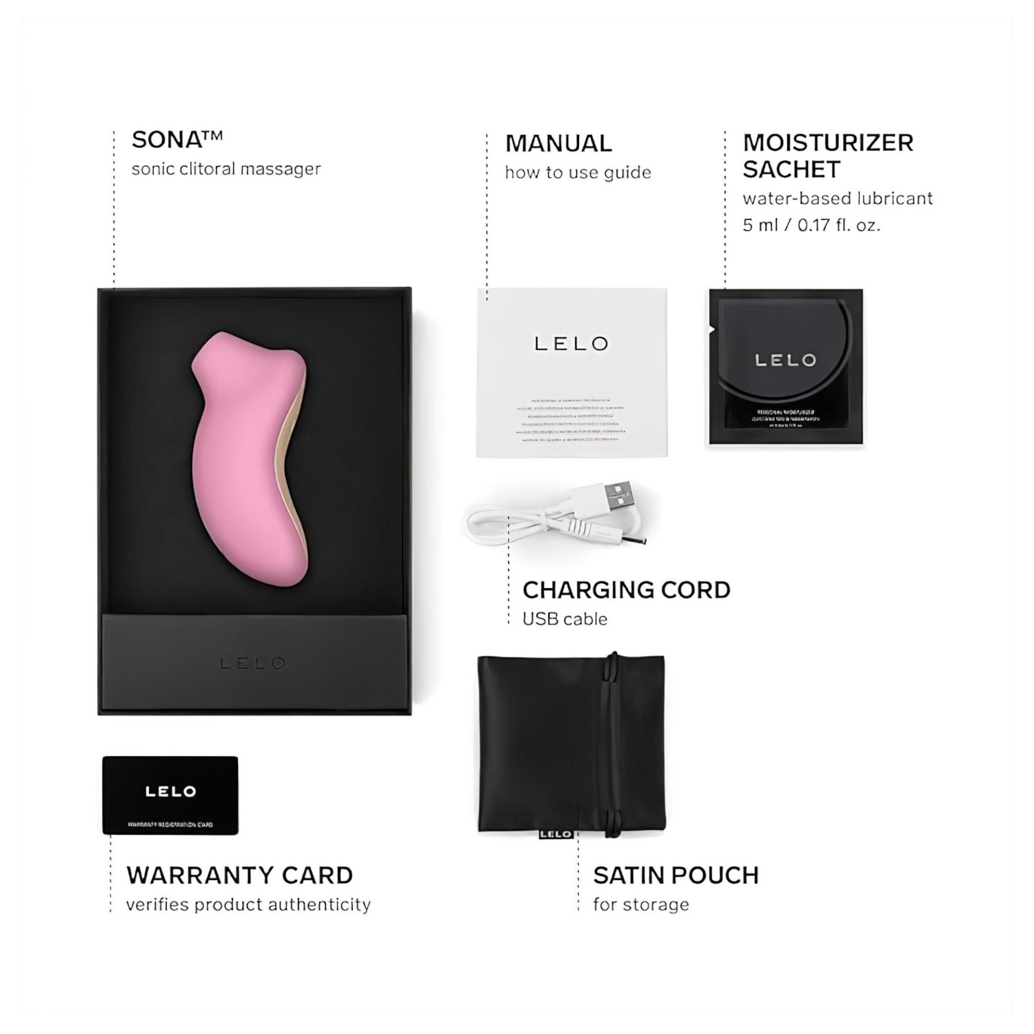LELO Sona - Sonic Wave Clitoral Massager (Pink)